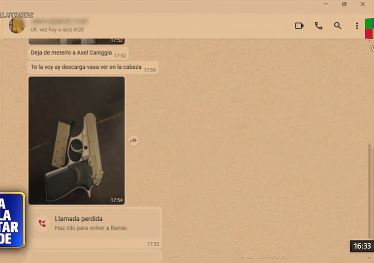 La amenaza que le llegó a Karina Mazzocco. 