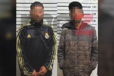 Los dos sospechosos detenidos en Las Heras.&nbsp;
