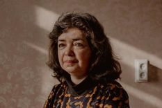 Qelbinur Sedik, en su hogar en Países Bajos esta semana. Foto: JEREMY MEEK/BBC