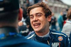 La alegría de Franco tras conseguir un nuevo podio en la F2. Foto: @WilliamsRacing