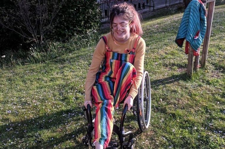Grace Spence Green en 2019, un año después del accidente.