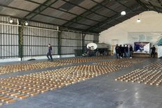 Cae banda narco con 1,4 toneladas de marihuana en un salón de fiestas en General Rodríguez. Foto: PBA.