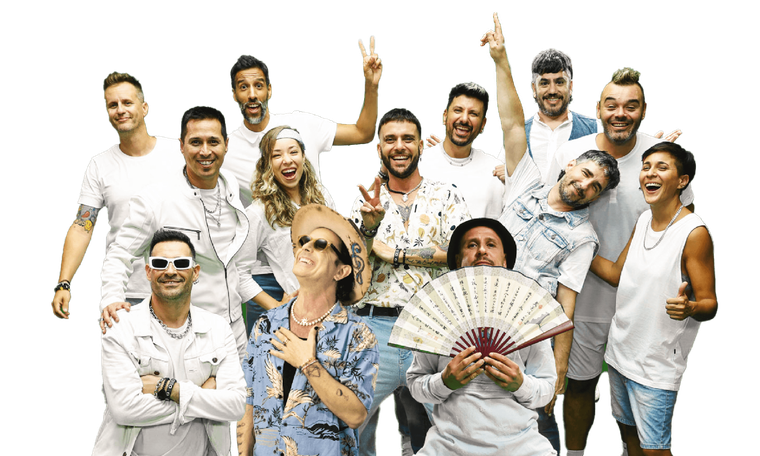 Los Caligaris y Coti Sorokin lanzan un tema juntos. Foto: Gentileza Gaby Jurado Prensa