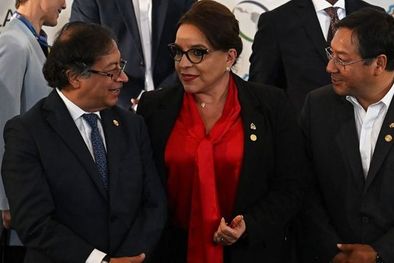 MDZol | Los presidentes de Colombia, Gustavo Petro, de Honduras, Xiomara Castro, y de Bolivia, Luis Arce Foto: GETTY IMAGES