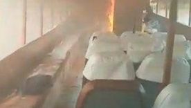 Los pasajeros filmaron el incendio