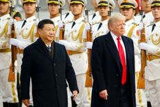 El presidente de China Xi Jinping recibió a su homólogo estadounidense Donald Trump en noviembre de 2017. Ese año Estados Unidos todavía era el país con más puestos diplomáticos.