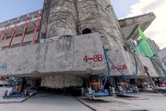 La Escuela Primaria Lagena, de cinco pisos, fue construida en 1935 en Shanghái, China.