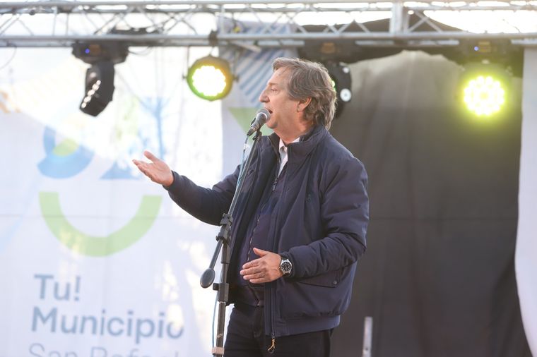 Emir Félix El intendente de San Rafael inauguró el paseo Luis Huerta Foto: Gentileza Municipalidad de San Rafael