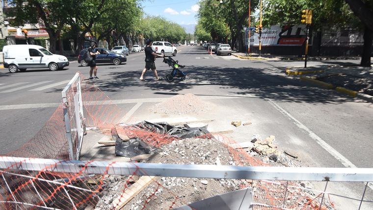 Obras en la Ciudad de Mendoza.