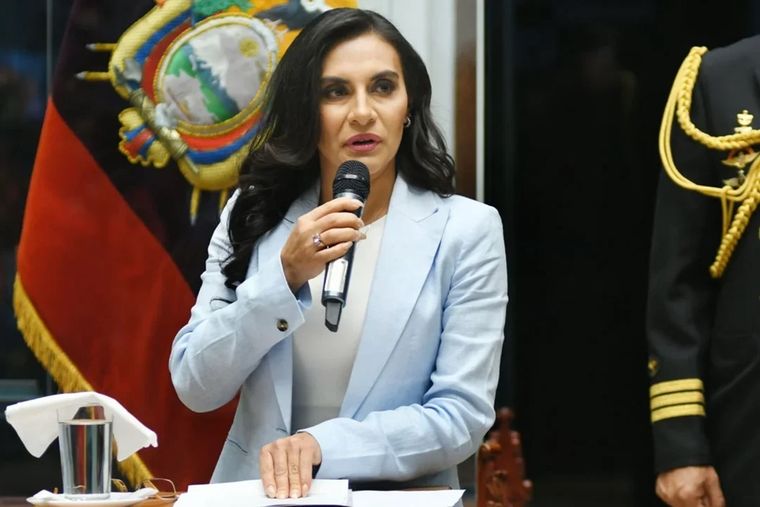 Verónica Abad, la vicepresidente apuntada por el Gobierno de Daniel Noboa Foto: NA