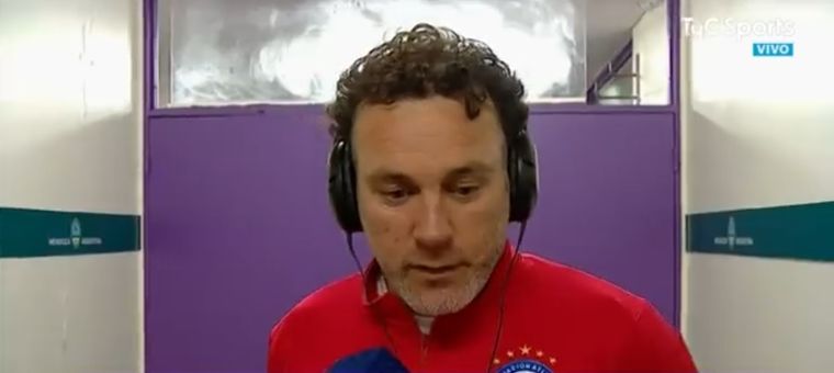 El DT del Bicho no se guardó nada Foto: captura de TV