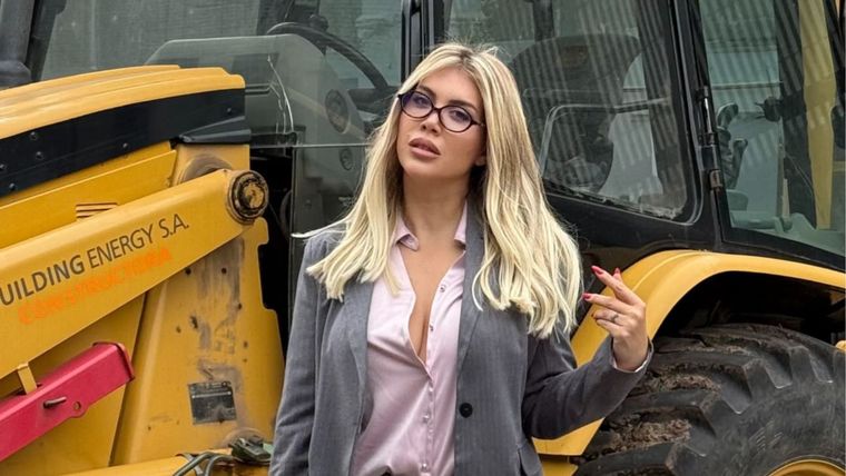 El look sporty-chic de Wanda Nara.