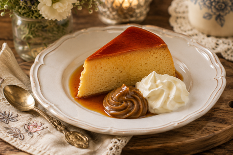 Receta irresistible de flan con dulce de leche y crema Receta irresistible de flan con dulce de leche y crema
