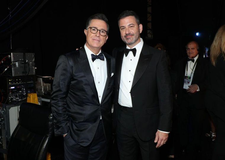 El presentador Jimmy Kimmel usó su propio programa para dar su apoyo a Colbert después del anuncio de la cancelación