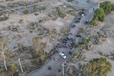 Una de las tomas aéreas que realizó la Policía en ese sector de Las Heras Foto: Ministerio de Seguridad Una de las tomas aéreas que realizó la Policía en ese sector de Las Heras Foto: Ministerio de Seguridad