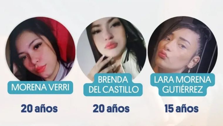 Morena, Brenda y Lara, las tres chicas desaparecidas en La Matanza.