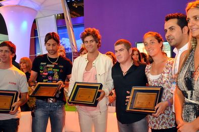 MDZol | Orly Terranova, Cristian Lucchetti, Mike Amigorena, Fernando Ramírez, Silvina D´Elia, Sergio Luza -prensa- y Belén Gaua -directora de Promoción Turística-. Foto: Gentileza