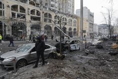 Cruces por la situación en Ucrania. Foto: EFE