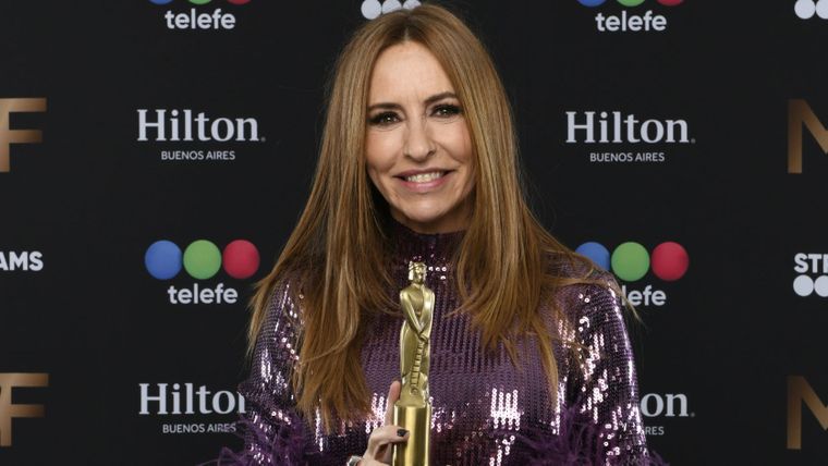 Analía Franchín ganó el Martín Fierro por mejor panelista femenina.