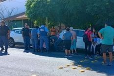 Agentes de Policía asistieron al niño. Foto: X @alepolizzo Agentes de Policía asistieron al niño. Foto: X @alepolizzo