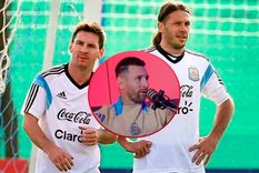 Messi contó en qué fue importante Demichelis para su carrera. Foto: archivo y captura Clank!