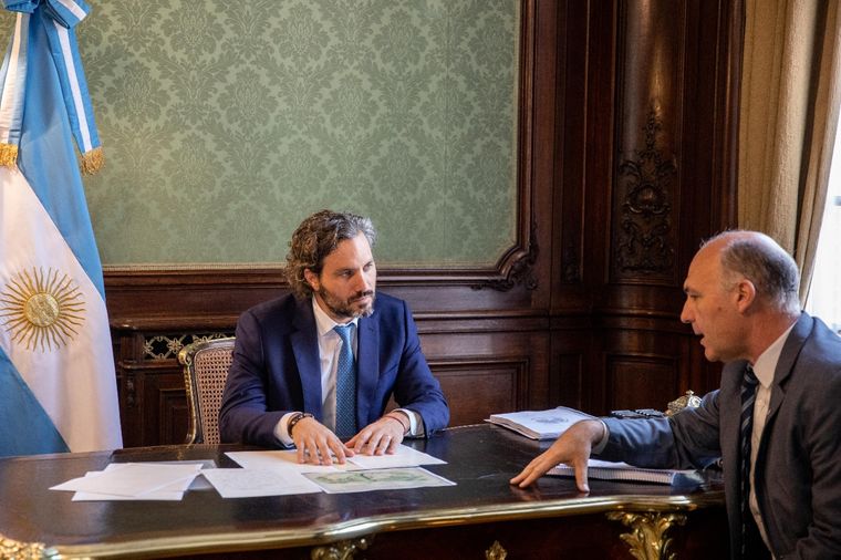 Santiago Cafiero y Guillermo Carmona Foto: Twitter Guillermo Carmona