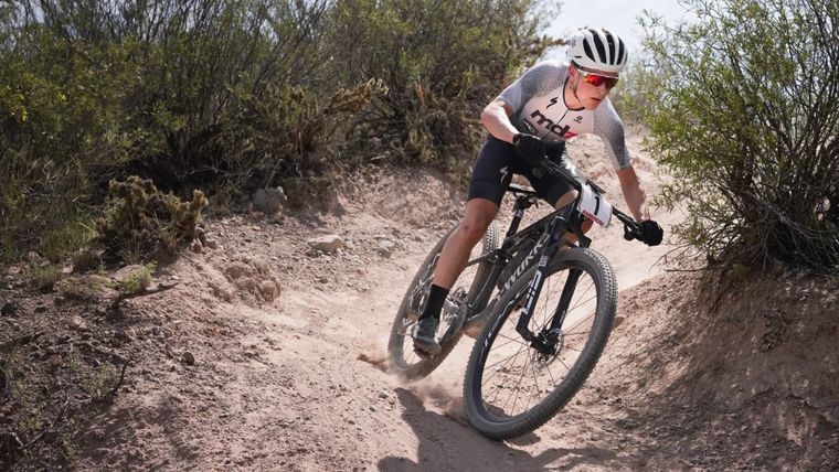 Juani Goudailliez, en acción en el Mendoza Race.