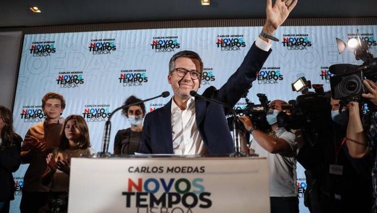 Vencedor: Carlos Moedas, de la coalición liderada por el Partido Social Demócrata portugués, ganó en Lisboa. Foto: Efe.