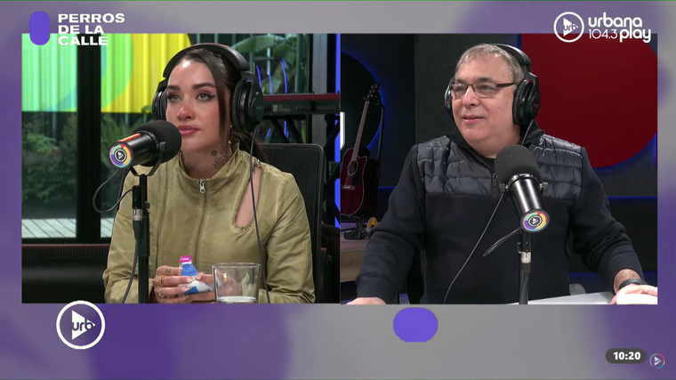 María Becerra rompió en llanto. Foto: captura de video/ Urbana Play. María Becerra rompió en llanto. Foto: captura de video/ Urbana Play.