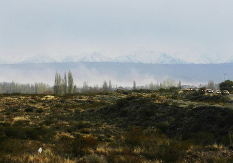 El viento afectó a toda la provincia. Foto: Nacho Gaffuri / MDZ