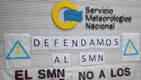 Protesta en el Servicio Meteorológico Nacional. Protesta en el Servicio Meteorológico Nacional.
