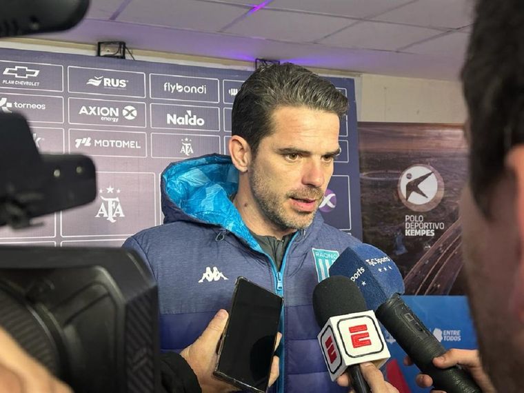 Pintita habló en conferencia de prensa tras el triunfo de la Academia. Foto: Racing Club