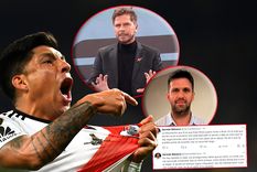 Vignolo dijo que querían desestabilizar a Demichelis y desestimó cualquier chance de una vuelta de Enzo Pérez a River. La respuesta de Germán Balcarce, el periodista que lanzó la bomba. Foto: NA, captura ESPN y YouTube.