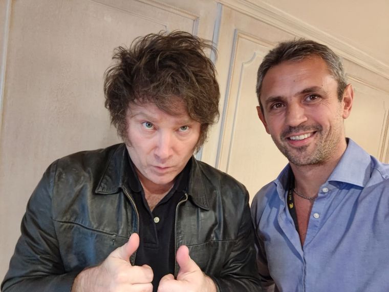 Socios. Javier Milei y Martin Menem. Foto: Twitter @JMilei