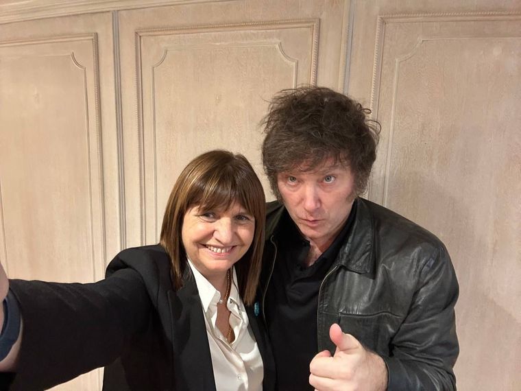 Patricia Bullrich le dedicó un generoso mensaje a Javier Milei en redes sociales Foto: Twitter Javier Milei