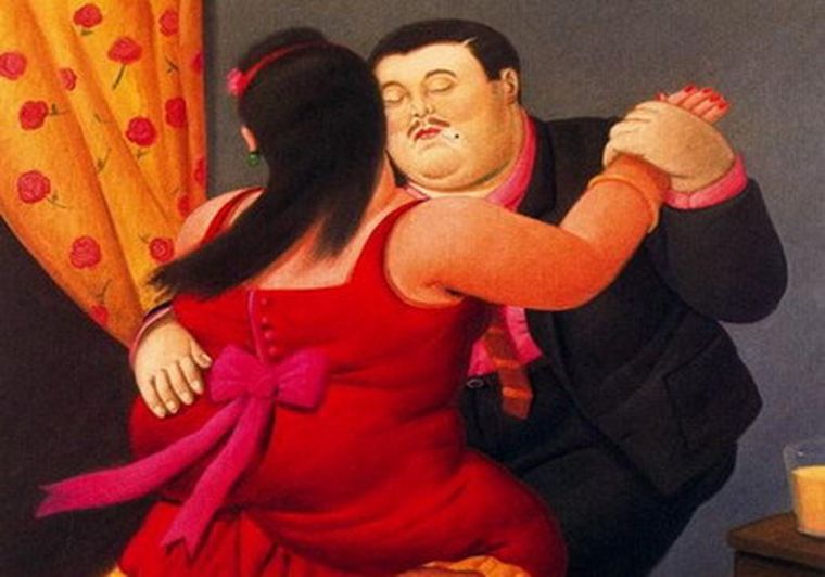 Bailarines, de Fernando Botero.