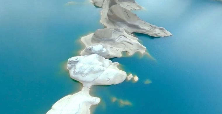 Un espejo turquesa entre montañas: Los Reyunos deslumbra por la pureza de sus aguas y su entorno silencioso. Foto: Captura de video Un espejo turquesa entre montañas: Los Reyunos deslumbra por la pureza de sus aguas y su entorno silencioso. Foto: Captura de video