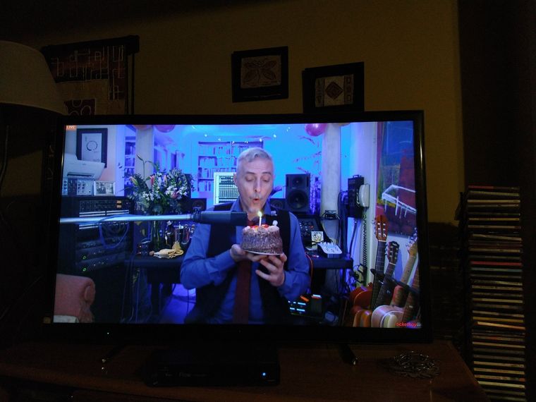 Pedro Aznar, de cumpleaños. (Fuente: Twitter).