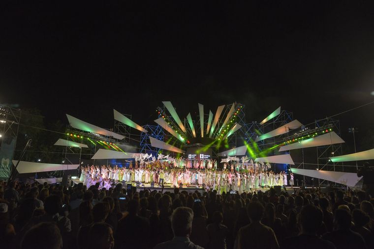 Una imagen de la pasada fiesta de la Vendimia de la Ciudad de Mendoza.
