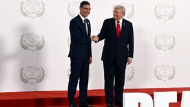 Pedro Sánchez y Donald Trump, en una pasada cita amistosa. Foto Dpa Pedro Sánchez y Donald Trump, en una pasada cita amistosa. Foto Dpa