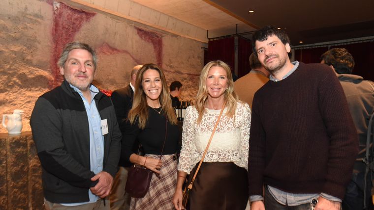 Diego Lago, Patricia Terranova, Marcela Terranova y Martín Marchesini.