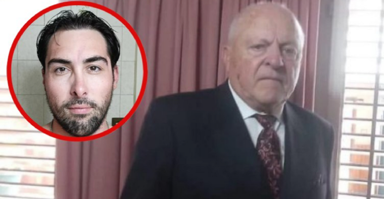 La víctima y el exmilitar. Foto: NA