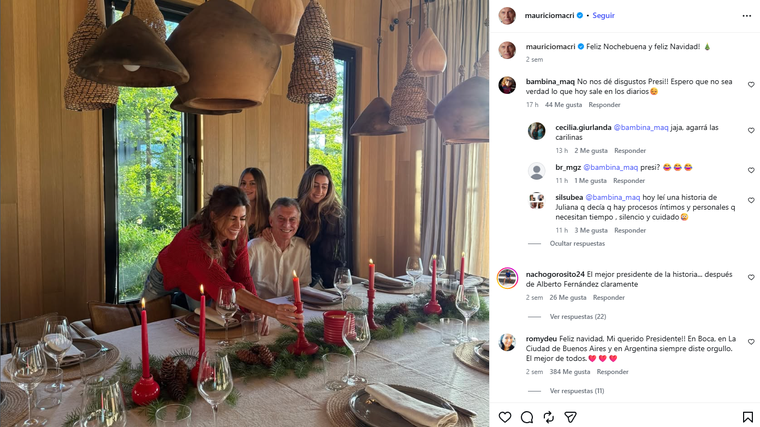 Una Navidad que parecía perfecta. Créditos: Instagram Una Navidad que parecía perfecta. Créditos: Instagram