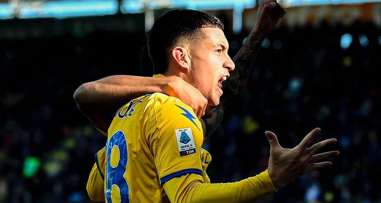 Matías Soulé es pretendido por Gallardo. Foto: Instagram Soulé