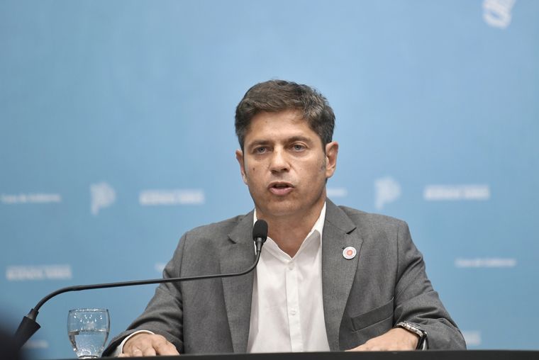 El gobernador bonaerense, Axel Kicillof, habló de cara a los comicios provinciales y nacionales y le puso paños fríos a la interna peronista. Foto: Gobernación