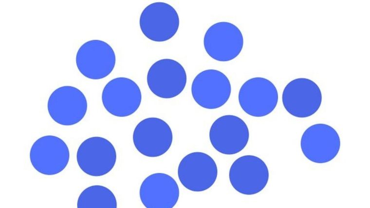 Acertijo visual, reto visual, círculo