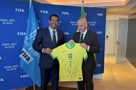 El bombazo del presidente de la CBF sobre la final de la Libertadores entre Flamengo y Palmeiras. Foto: @CBF_Futebol El bombazo del presidente de la CBF sobre la final de la Libertadores entre Flamengo y Palmeiras. Foto: @CBF_Futebol