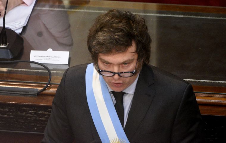 Javier Milei arrancó con críticas a la herencia recibida y a la casta. Foto: Juan Mateo Aberastain/MDZ