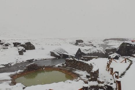 Este viernes 20 de mayo la montaña amaneció nevada en Mendoza