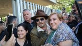 Alegría en Telefe por la presencia de Johnny Depp. Alegría en Telefe por la presencia de Johnny Depp.